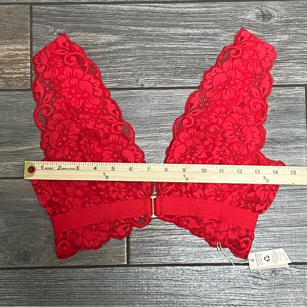 NWT $140 Free People X HAH Got Ur Back Bra Small Spin Me Panties XS Garter SET - Picture 9 of 15